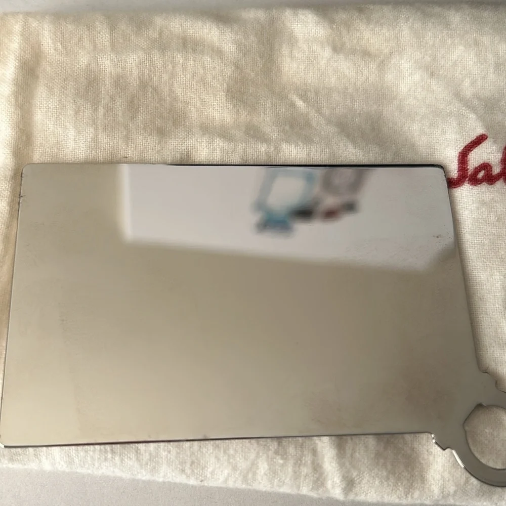 Rare Vintage Salvatore Ferragamo Wristlet and Mirror